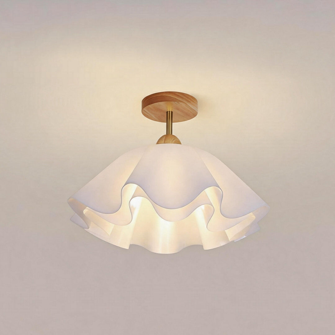 Brambly Cottage Acrylic Semi Flush Mount Natural