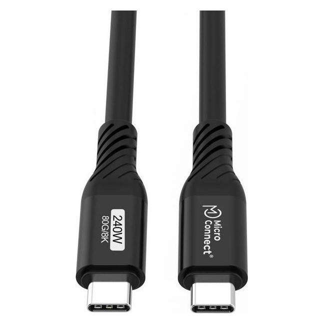 MicroConnect Premium USB4 Gen 4 USB-C (0.50 m, USB 4, 240 W) (USB4CC05-240W-80GBPS)