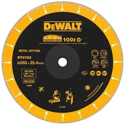 DeWalt, Sägeblatt, DT3752QZ Diamanttrennscheibe 355mm x 25,4mm