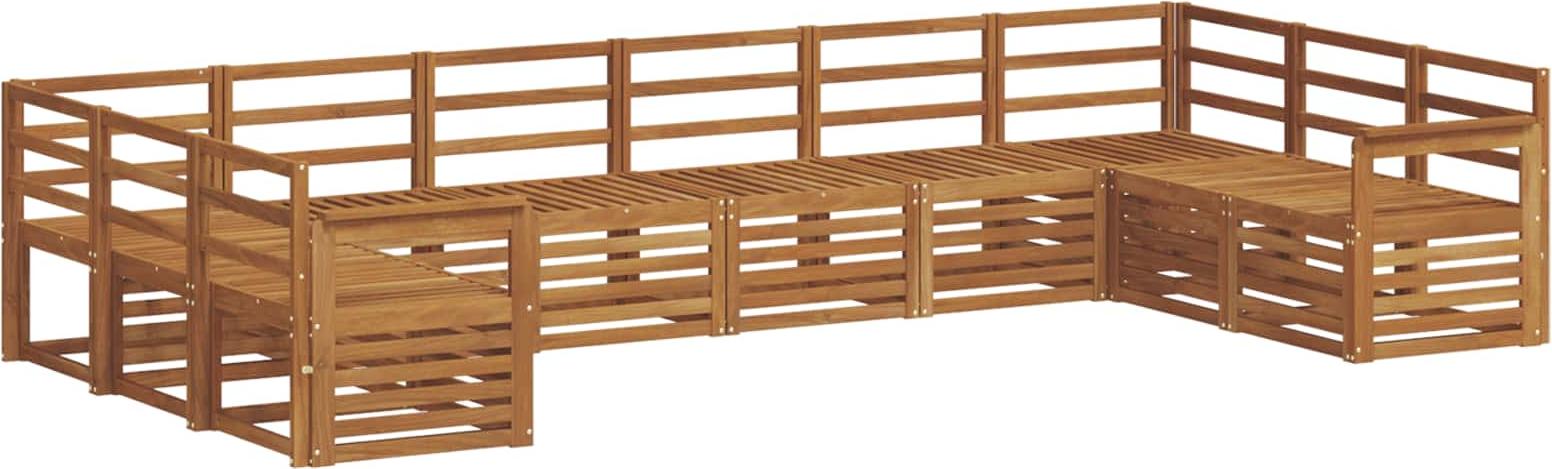 Ecksofa Set 10 pcs Natur