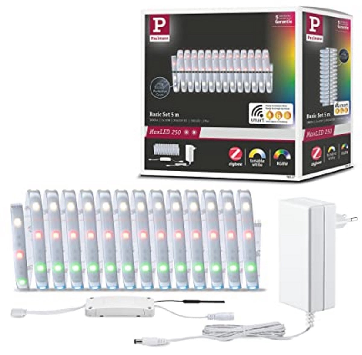 Smart Home Zigbee LED Strip RGBW 5m - 22W - 1000lm - IP44 - Dimbaar