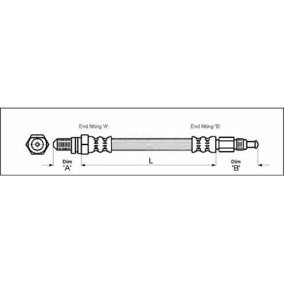 METZGER AUTOTEILE Bremsschlauch 4114804 für Ford