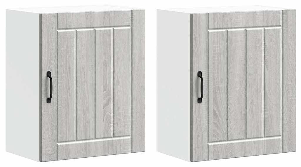 Syfax Keuken Wandkasten Lucca Grijs Sonoma Houtlook