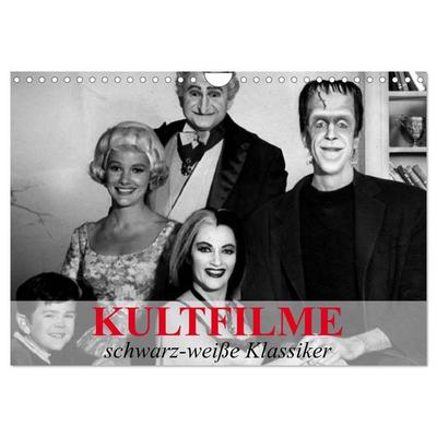 Kultfilme - schwarz-weiße Klassiker (Wandkalender 2027 DIN A4 quer), CALVENDO Monatskalender