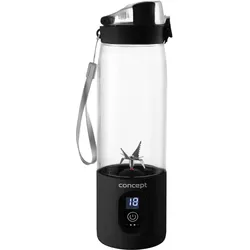 Concept Blender Smoothie bezprzewodowy SM4001, Standmixer, Schwarz, Silber