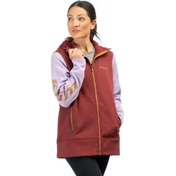 Klim Visita Long, Kapuzenjacke Damen - Dunkelrot/Violett - L