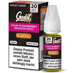 Geekit Sour Strawberry Dragon Fruit NicSalt Liquid 10ml / 20mg