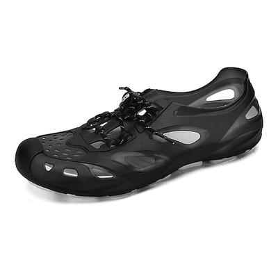 Schwarze Herren-Wassersportschuhe – schnelltrocknend, atmungsaktiv, rutschfest, ideal zum Wandern, für Flüsse, Seen und andere Wassersportarten im Freien