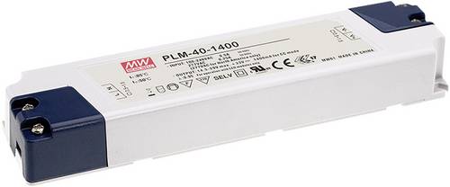 Mean Well PLM-25-500 LED-Treiber Konstantstrom 25W 0.5A 30 - 50 V/DC Möbelzulassung, Überlastschutz 1St.