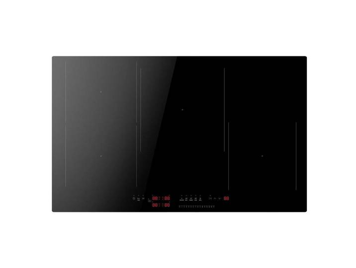 Amica Induktionskochfeld, Schwarz, Glas, 78x52.2x4.4 cm, Kindersicherung, Restwärmeanzeige je Kochzone, Topferkennung, Kurzzeitwecker, Bratfläche ganz oder halb beheizbar, Warmhaltestufe, Pausenfunktion, Timerfunktion, Küchen, Küchenelektrogeräte, Kochfelder, Induktionskochfelder