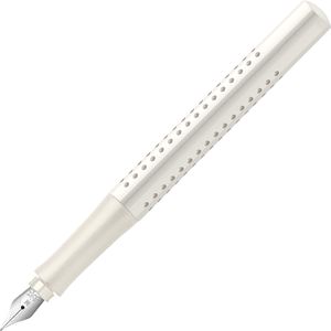 Faber-Castell Füller Grip 2010, Feder F, Links- & Rechtshänder, Kunststoff weiß/coconut milk