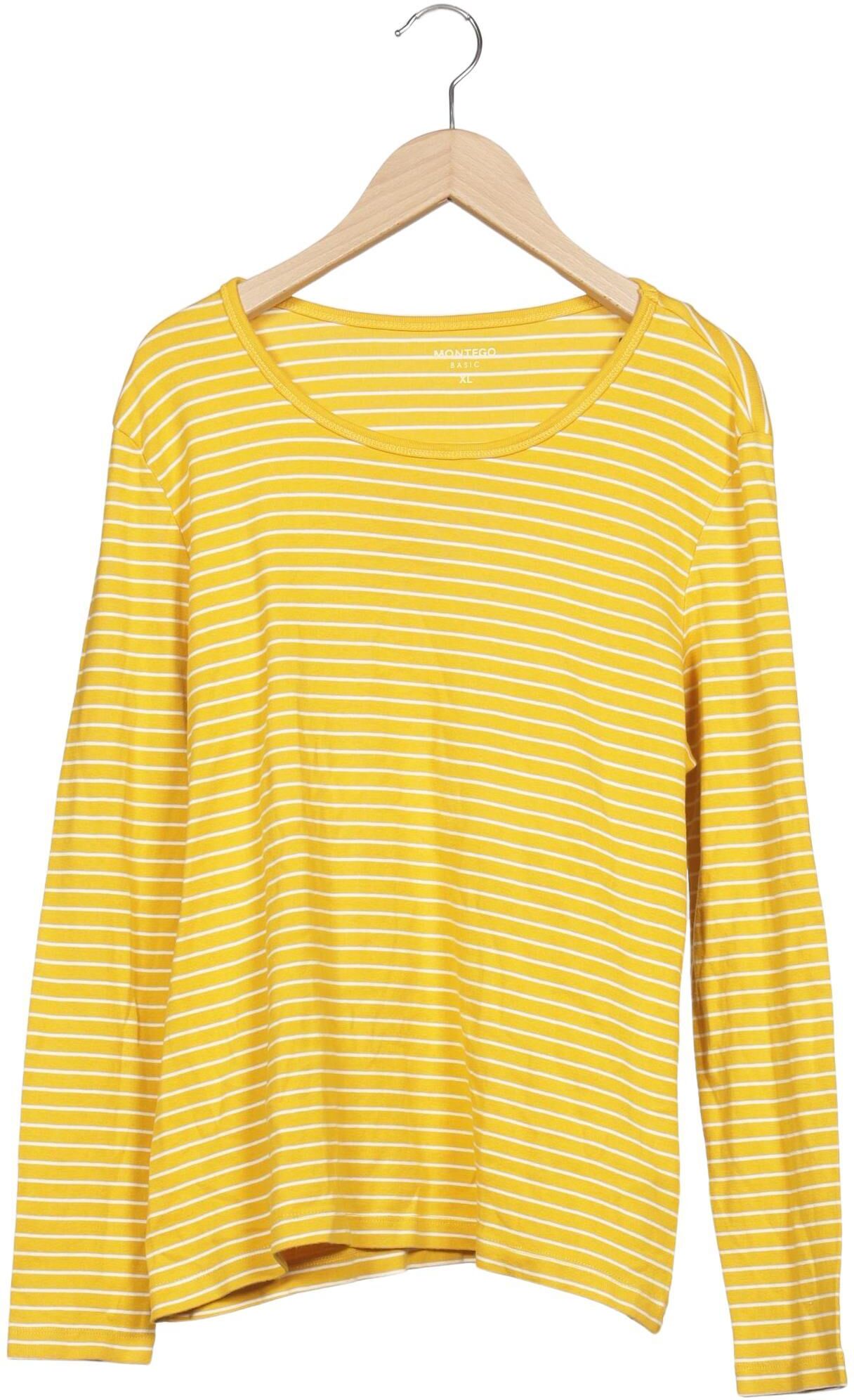 Montego Damen Langarmshirt, Mehrfarbig, Gr. XL, Baumwolle - Second Hand