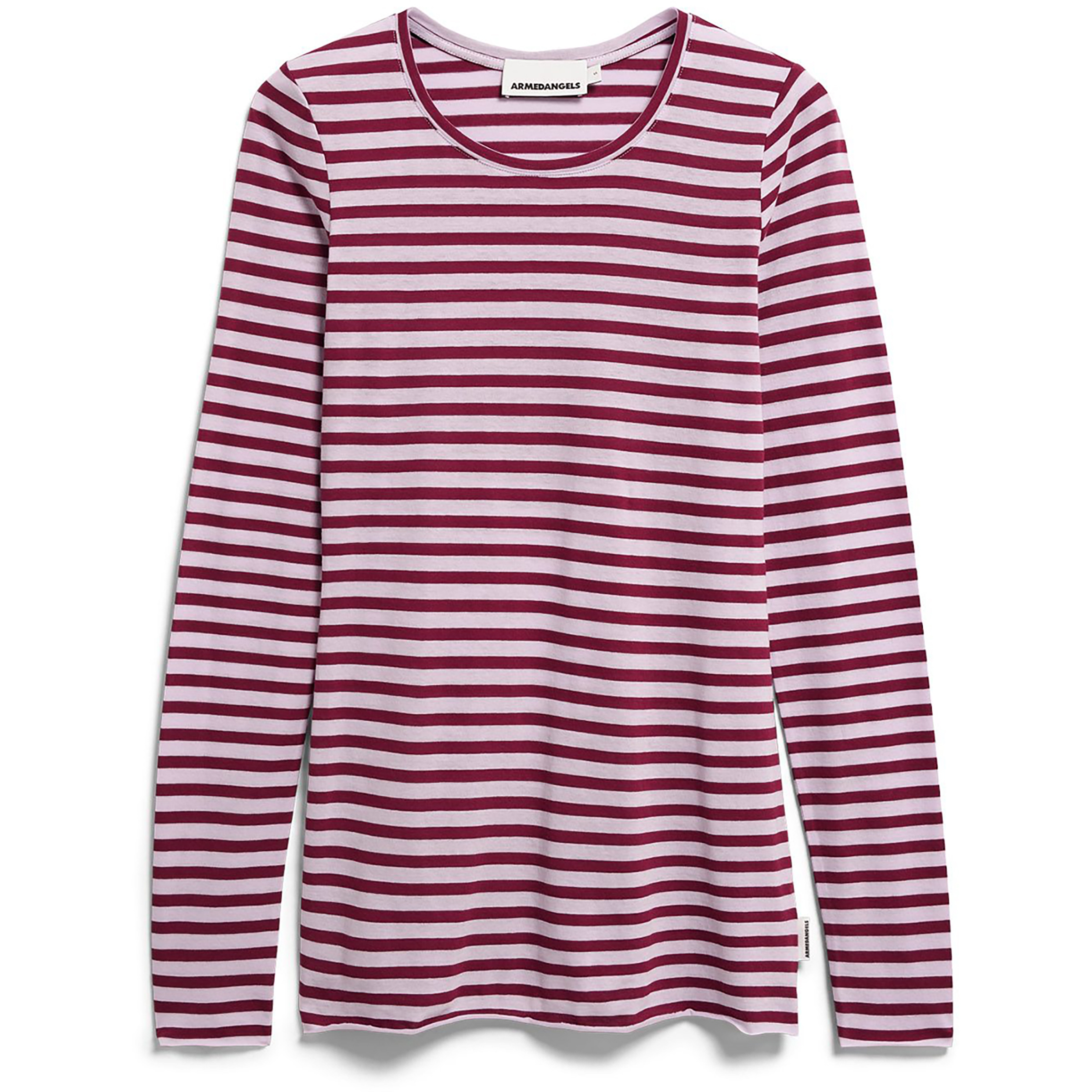 Armedangels Einiaara Stripe Damen Longsleeves lila Größe S Lifestyle Atmungsaktiv