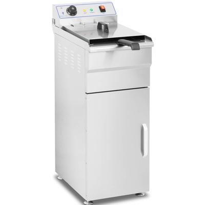 Royal Catering Elektro-Fritteuse - 16 l - 6000 W - 400 V - Unterschrank - Ablasshahn -