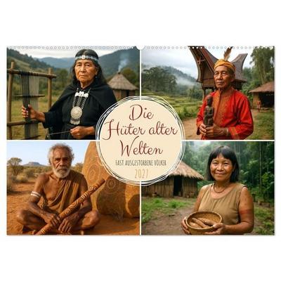 Die Hüter alter Welten (Wandkalender 2027 DIN A2 quer), CALVENDO Monatskalender