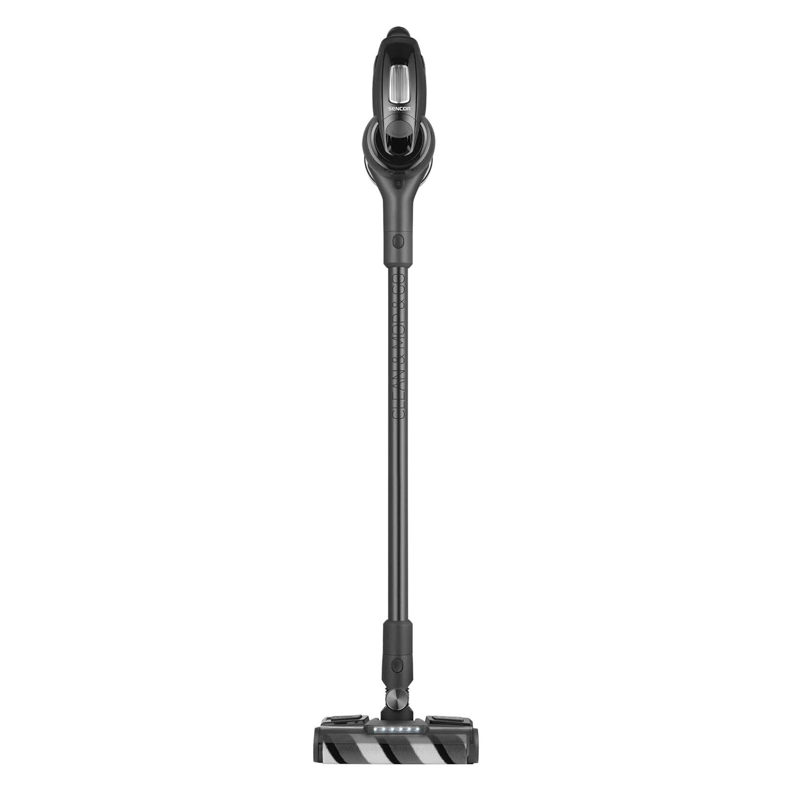 Sencor 4-in-1 Akku-Staubsauger mit 400 W, 50 Min. Laufzeit, LED-Licht und UV-C-Desinfektion (SVC 8776BK)