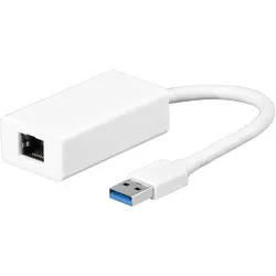 MicroConnect Netzwerkadapter (USB, RJ45 (1x)), Netzwerkadapter, Weiss