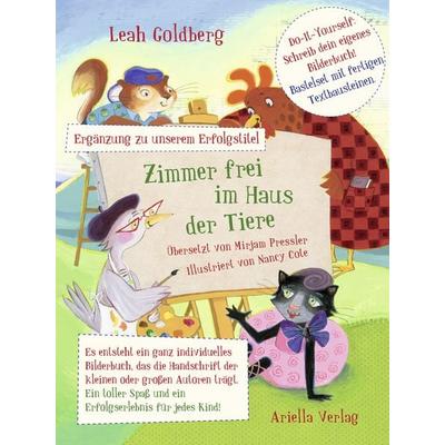 Zimmer Frei im Haus der Tiere - Bilderbuch-Kreativset, Gebundene Ausgabe von Leah Goldberg, Ariella Verlag, 978-3-945530-19-1