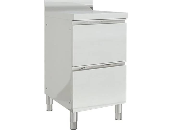 vidaXL Armoires de cuisine commerciales 2 pcs. Acier inoxydable