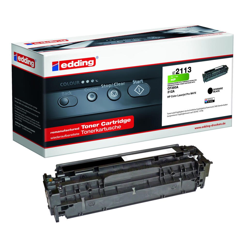 edding Toner EDD-2113 schwarz kompatibel zu HP 312A (CF380A) 18-2113