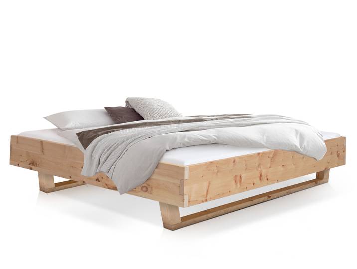 ZARUBA Holz-Kufenbett aus Zirbe, Material Massivholz, ohne