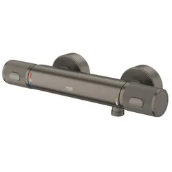 GROHE Precision Feel Thermostat-Brausebatterie, Ausladung 313mm, 34790AL0, Farbe: Hard graphite gebürstet
