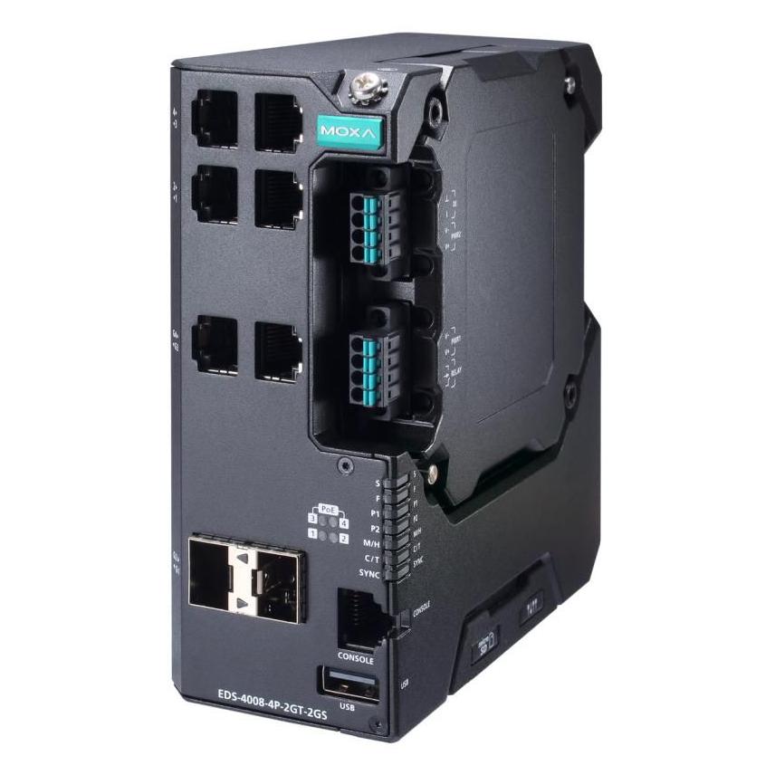 Moxa EDS-4008-4P-2GT-2GS-LVB (6 Ports) (EDS-4008-4P-2GT-2GS-LVB)