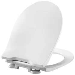 Pressalit Projecta D Solid Pro WC-Sitz 1004011-DG4925 mit Deckel, Absenkautomatik, weiß polygiene, Kombi-Scharnier DG4, Edelstahl