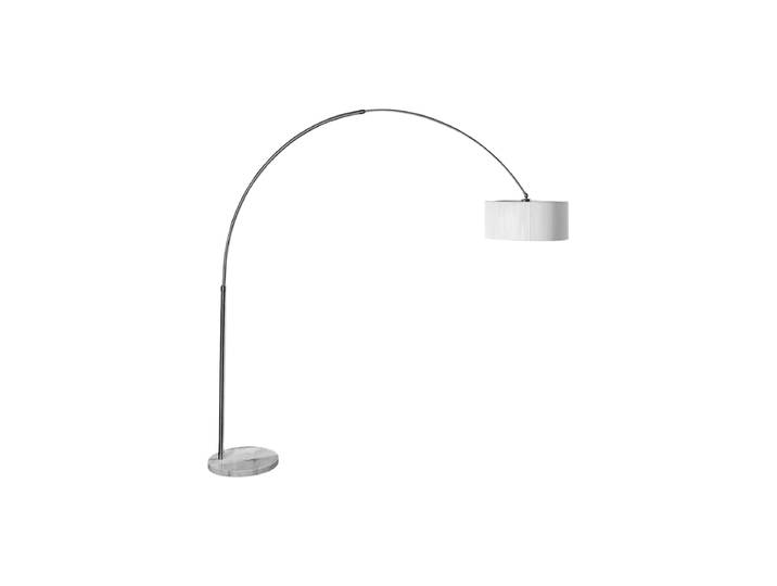Design-Bogenlampe „Extenso“ mit Marmorsockel Weiss/Schwarz Invicta Interiors
