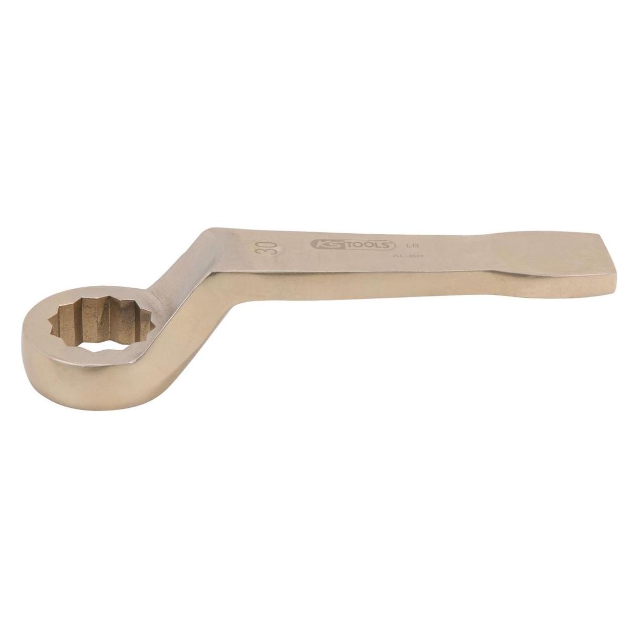 KS Tools BRONZEplus Schlag-Ringschlüssel, Ring 75° gekröpft, 90 mm (90 mm) (963.7849)
