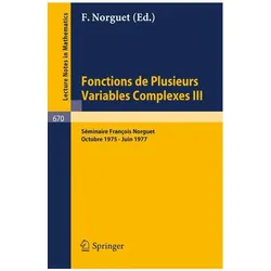 Fonctions de Plusieurs Variables Complexes III, Fachbücher