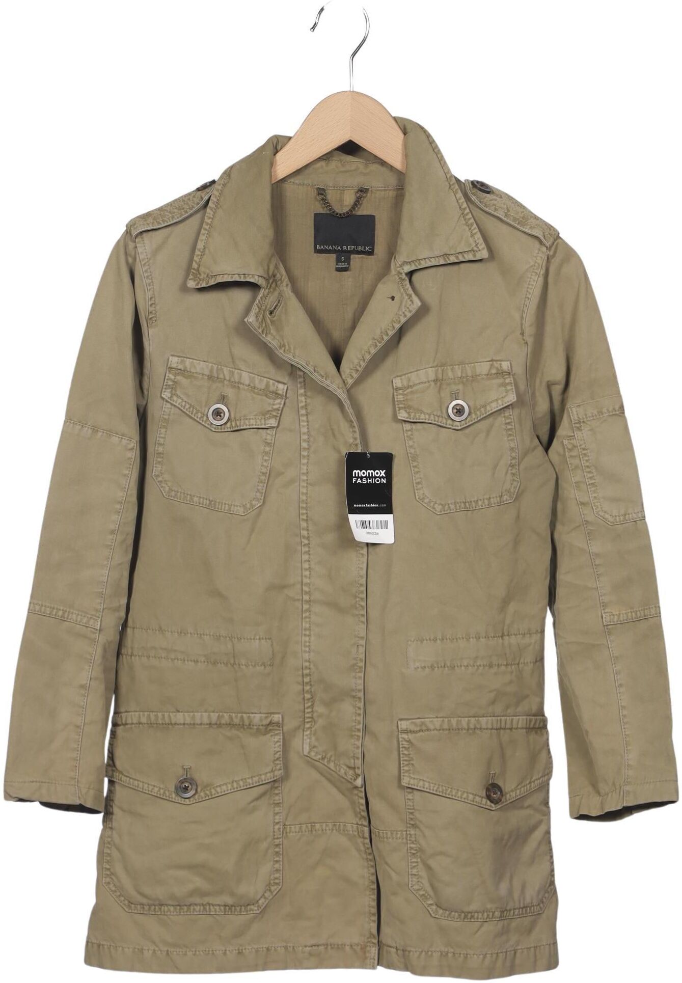 Banana Republic Damen Mantel, Beige, Gr. S, Baumwolle - Second Hand