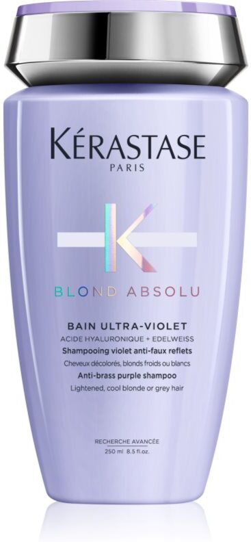 Kérastase Blond Absolu Bain Ultra-Violet Shampoo-Bad für blondiertes Haar oder kaltblonde Strähnchen 250 ml
