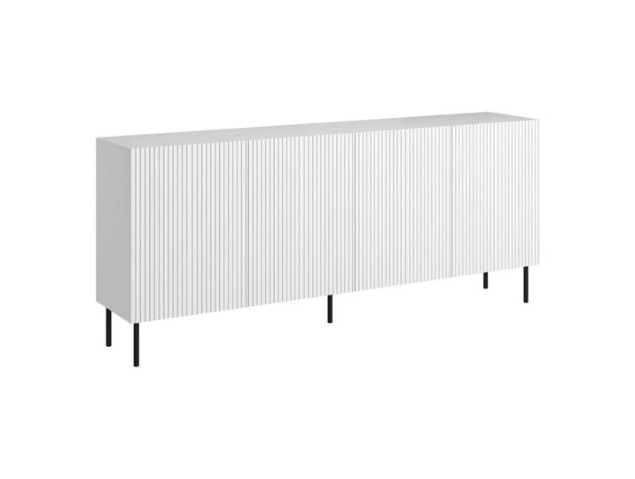 Buffet en bois blanc noble 200x42x82h cm