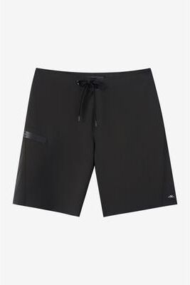 O'Neill s Hyperfreak Tech Solid 19"" Board Shorts in Black, Size 29, Elastane/Polyester"