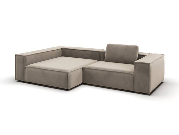 Candy Watertown 2.0 Ecksofa Velvet-inklusive 1 Rückenkissen mit