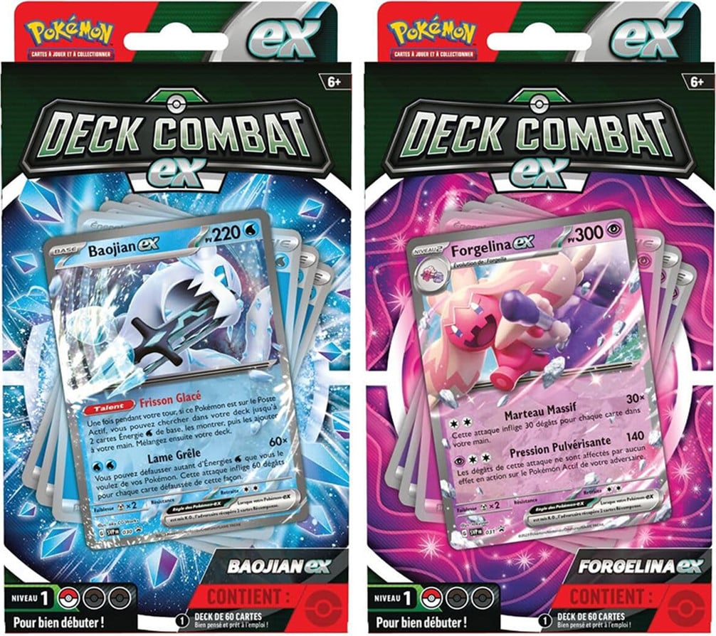 Pokémon JCC Standaard speeldek met 60 kaarten Forgelina EX en Baojian EX