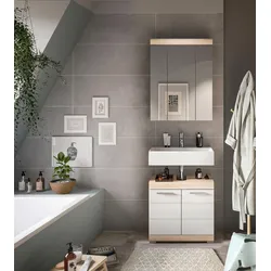 Badezimmer Lambada 2-tlg. Eiche/Weiß