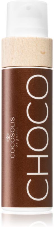 COCOSOLIS CHOCO huile de soin et de bronzage sans facteur de protection solaire avec parfums Chocolate 110 ml