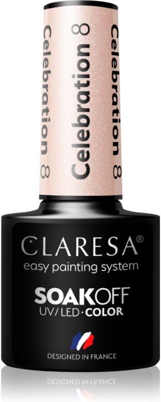 Claresa SoakOff UV/LED Color Celebration gel nail polish shade 8 5 g