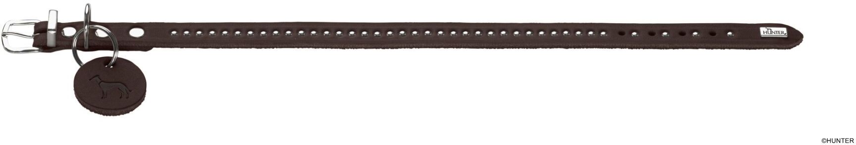 DOG SPORT HUNTER Halsband Aalborg Style XS (37), dunkelbraun