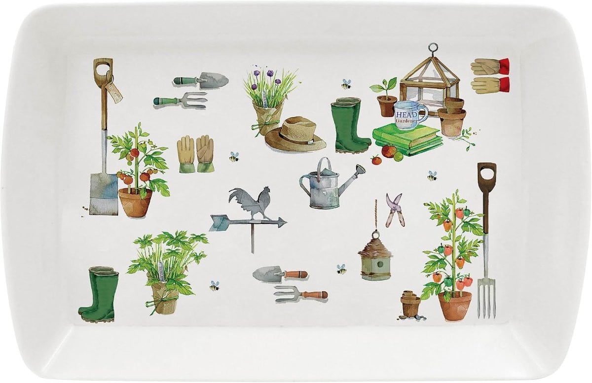 Klein Dienblad Tuinthema Melamine Design voor Tuinliefhebbers