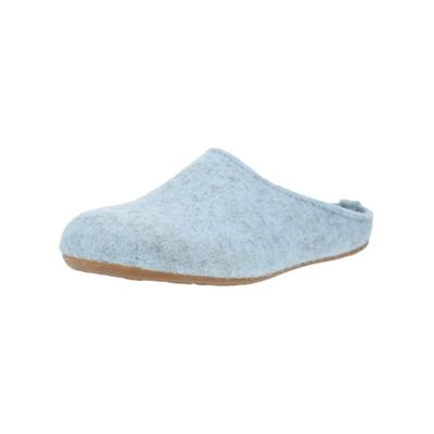 Hausschuh HAFLINGER "Haflinger Hausschuhe Filz", Damen, Gr. 37, blau, Filz, Schuhe Hausschuh