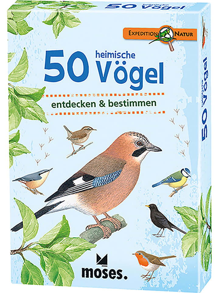 moses. Kartenset "50 heimische Vögel" - ab 6 Jahren - onesize