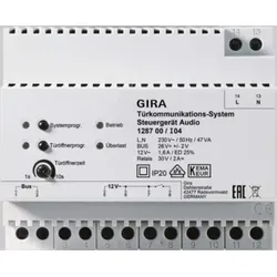 Gira Steuergerät Audio Bussystem, Reiheneinbaugerät, 6TE 128700