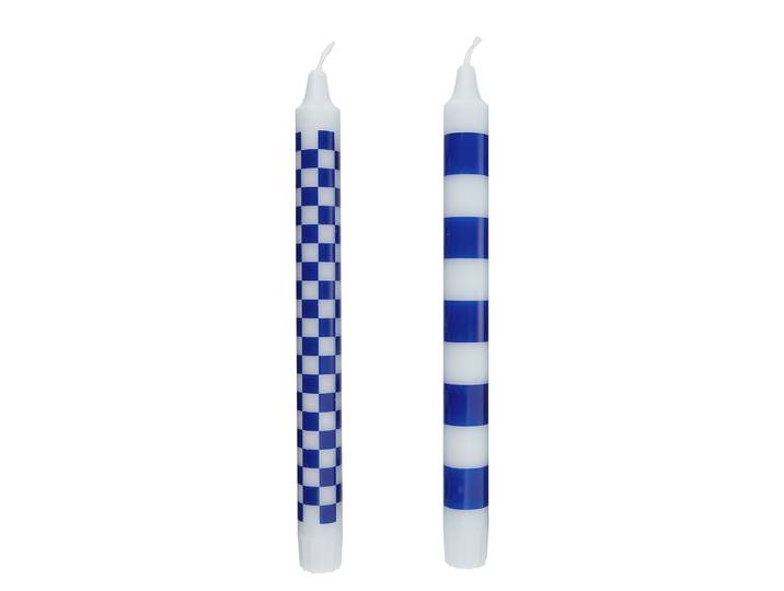 Bougies longues Checker x2 2 x 25 x 2cm