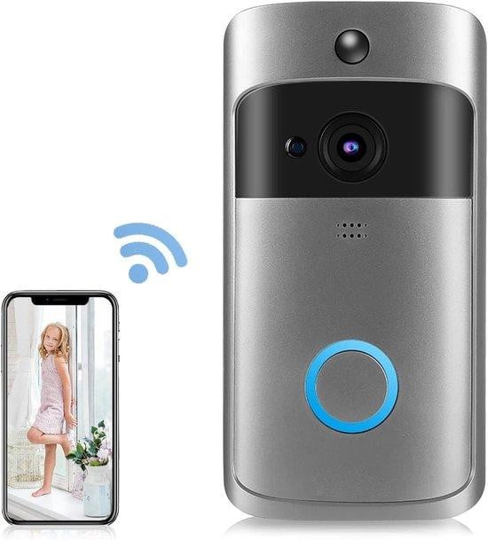Elprico Slimme Videodeurbel Camera met 1080P HD en Tweerichtingsaudio - Zwart