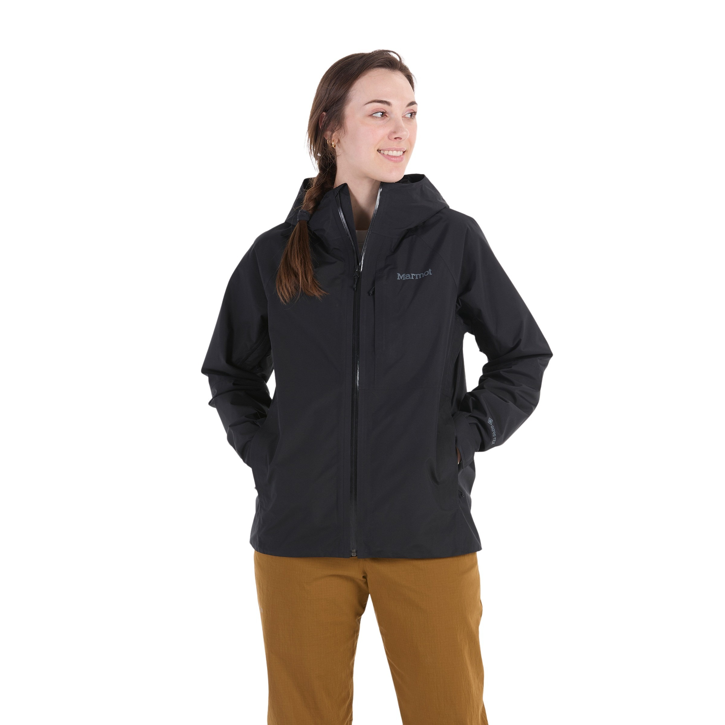 Marmot Waypoint GTX Damen Regenjacke schwarz Größe XS Trekking Winddicht Wasserabweisend