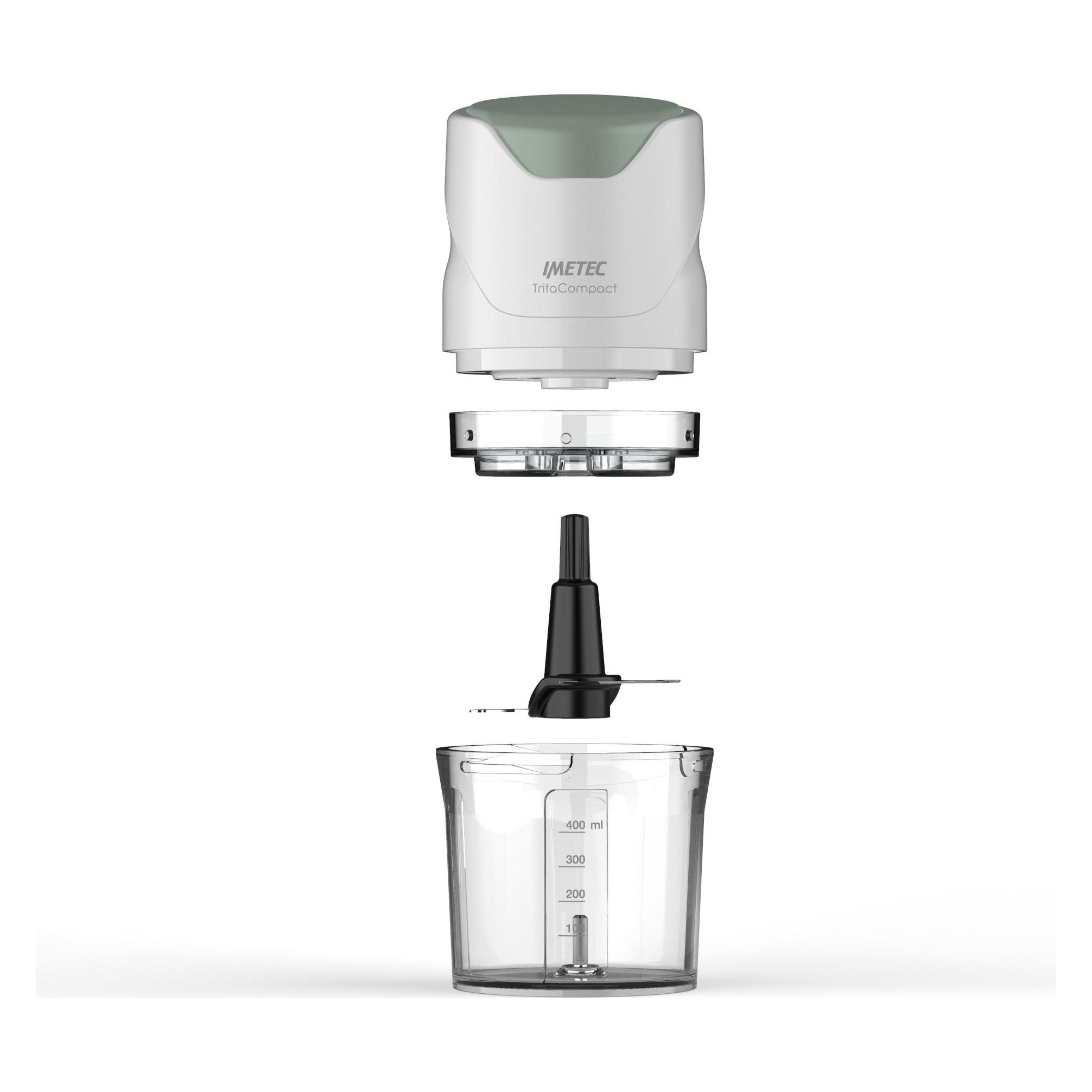 Imetec TritaCompact elektrischer Gemüseschneider 0,4 L Grün, Weiss 350 W (400 ml, 350 W) (7473)