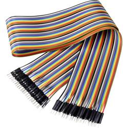 Renkforce JKMM406 Jumper-Kabel Arduino, Banana Pi, Raspberry Pi® [40x Drahtbrücken-Stecker - 40x Drahtbrücken-Stecker] 60.00 cm Bunt RF-4599686